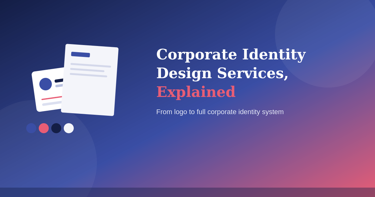 Corporate Identity Design Services: What They Include and Why They Matter